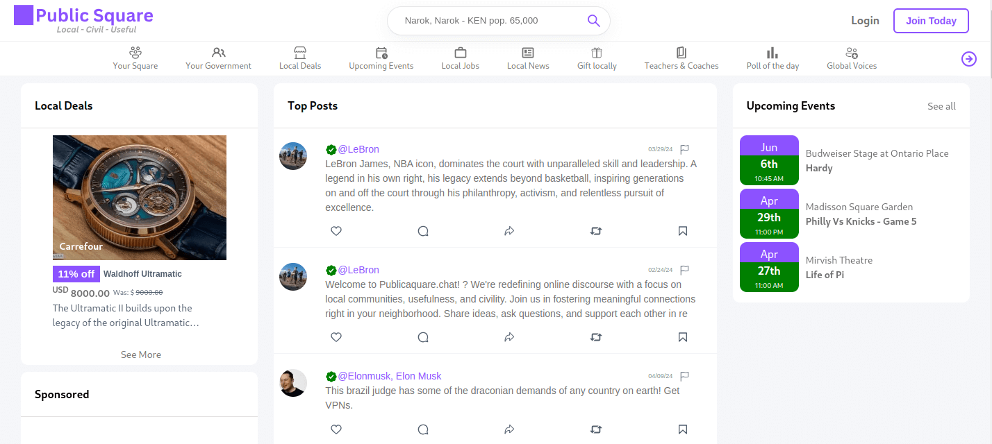 Public Square Chat